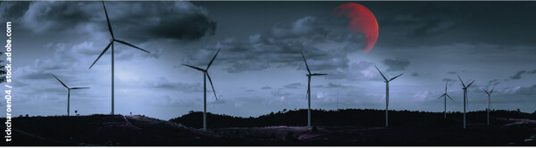 1900 Windräder in der Nacht / Foto: tickcharoen04 / stock.adobe.com